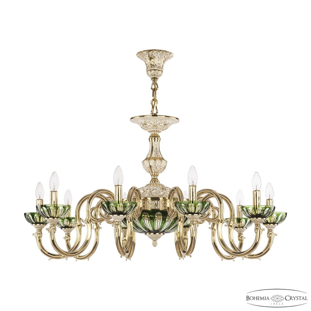 Подвесная люстра 7220 72203P/10/300 GW P Clear-Green/H-1H