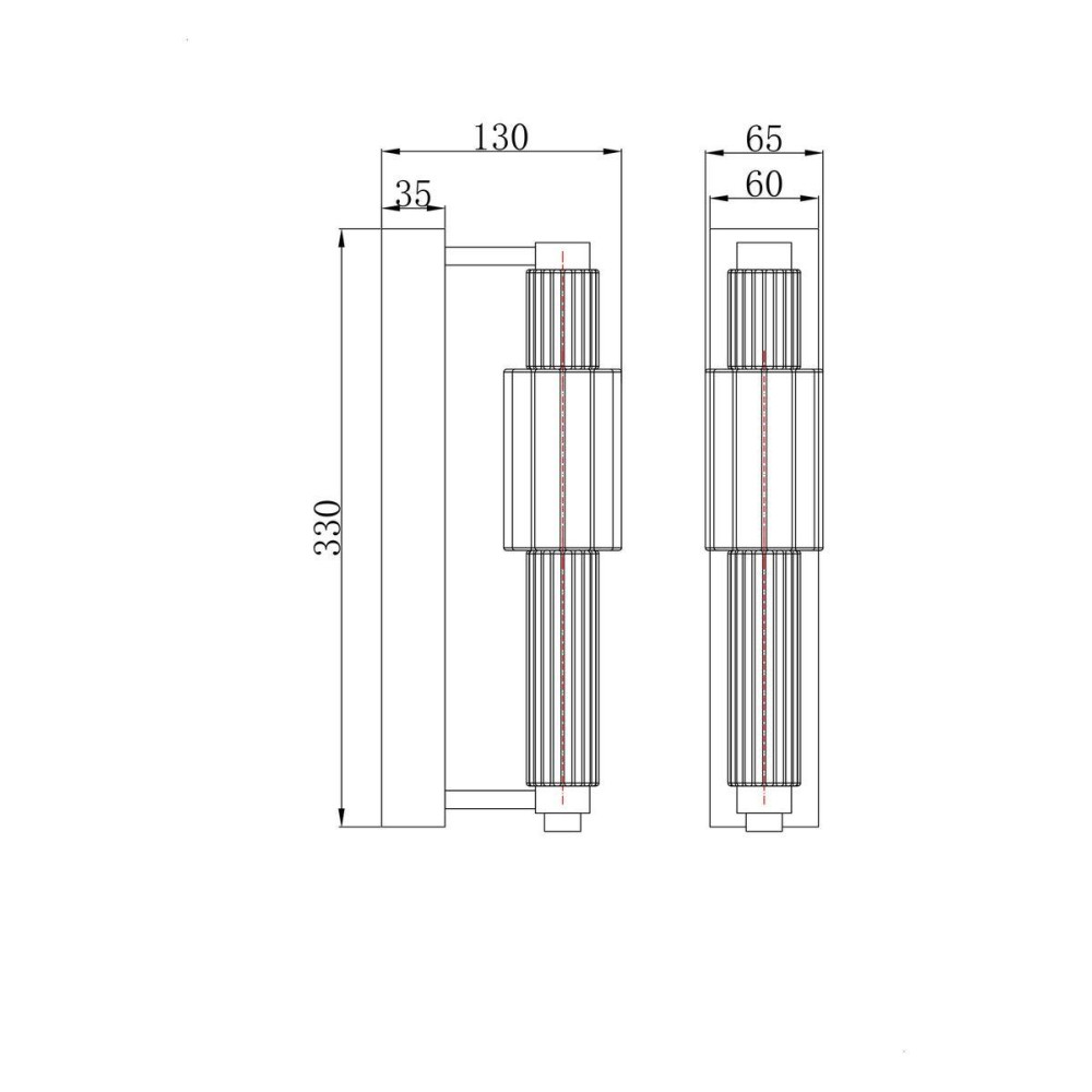 Бра Verticale MOD308WL-L9BL3K