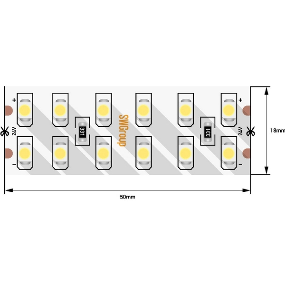 Светодиодная лента  SWG3240-24-19.2-WW