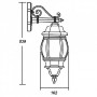 Настенный фонарь уличный  83402S W