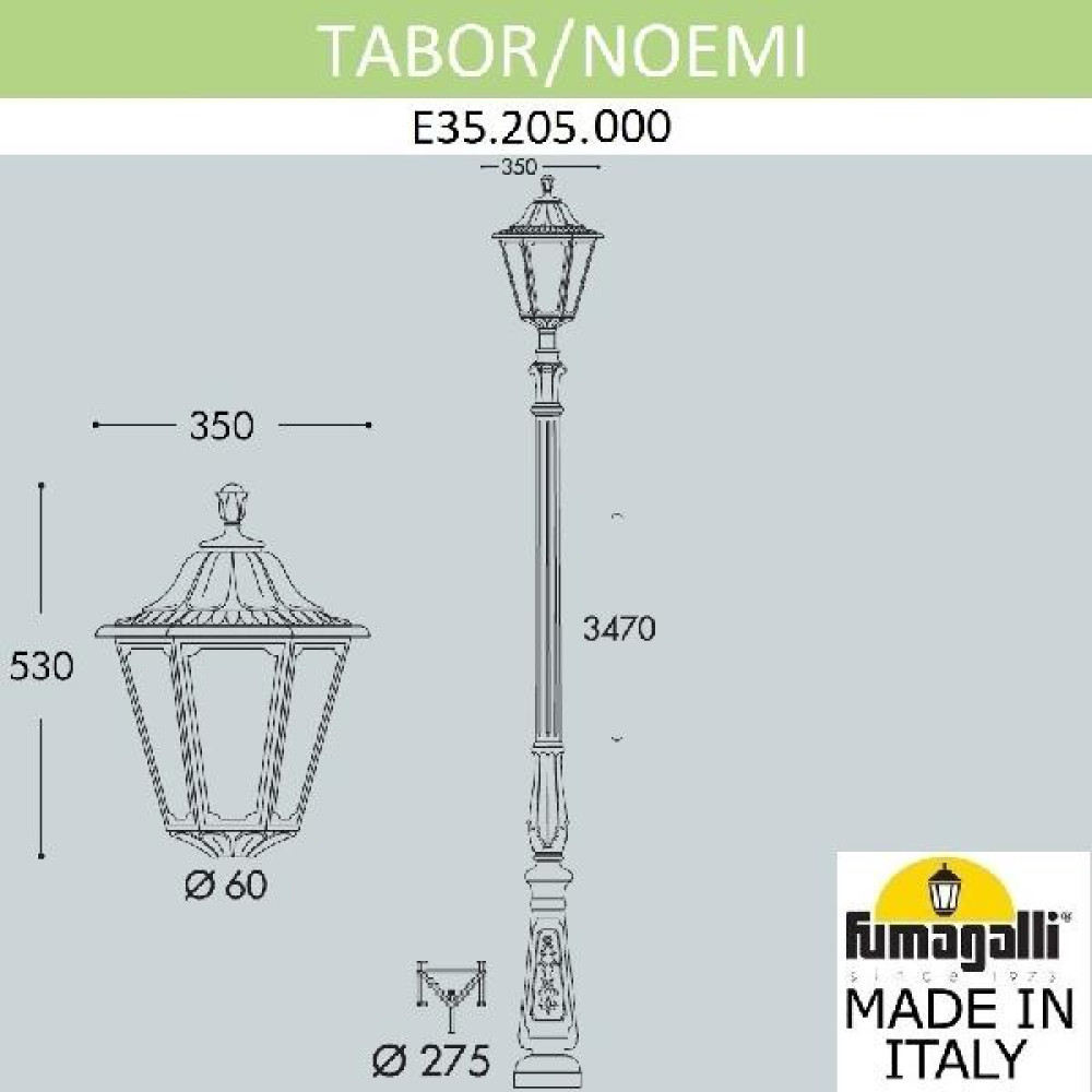 Наземный фонарь Noemi E35.205.000.AYH27