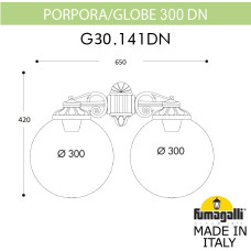 Настенный фонарь уличный GLOBE 300 G30.141.000.VYF1RDN