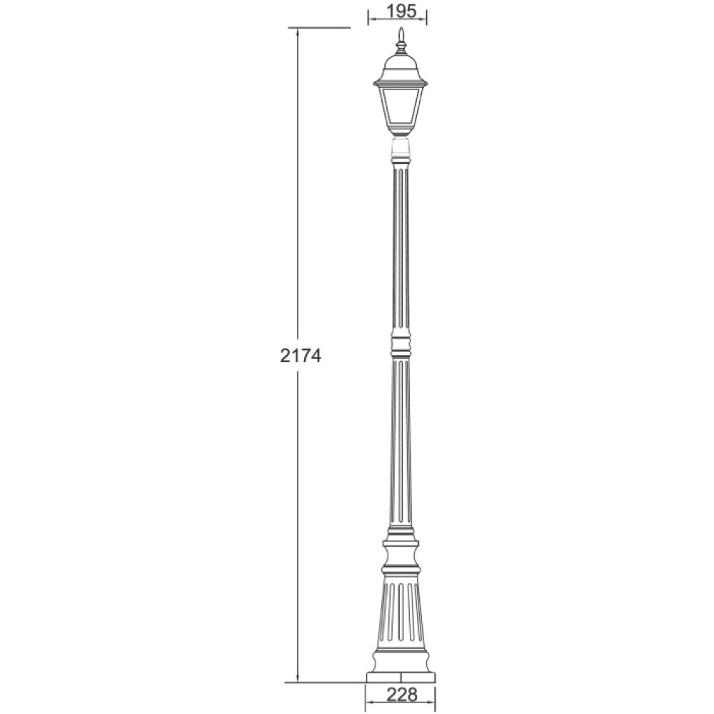 Наземный фонарь 79909M Bl