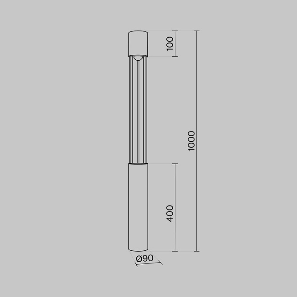 Наземный светильник Mill O427FL-L12GF3K